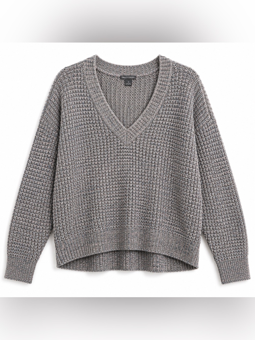 Falls Creek Light Gray Knit Sweater